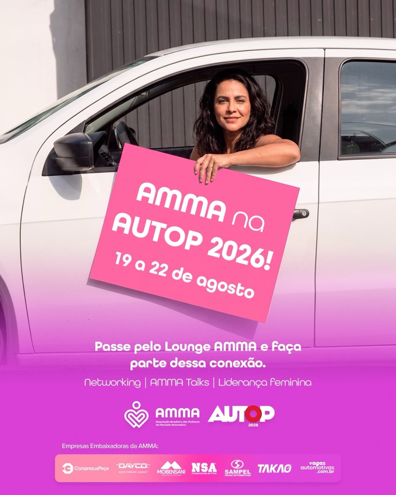 Lounge AMMA promove o protagonismo feminino, gestão e conexões na AUTOP
